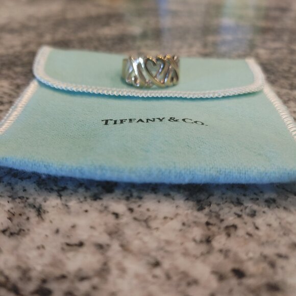 Loving Heart - Silver - Tiffany & Co. Ring, Size 6.5 - Picture 2 of 16
